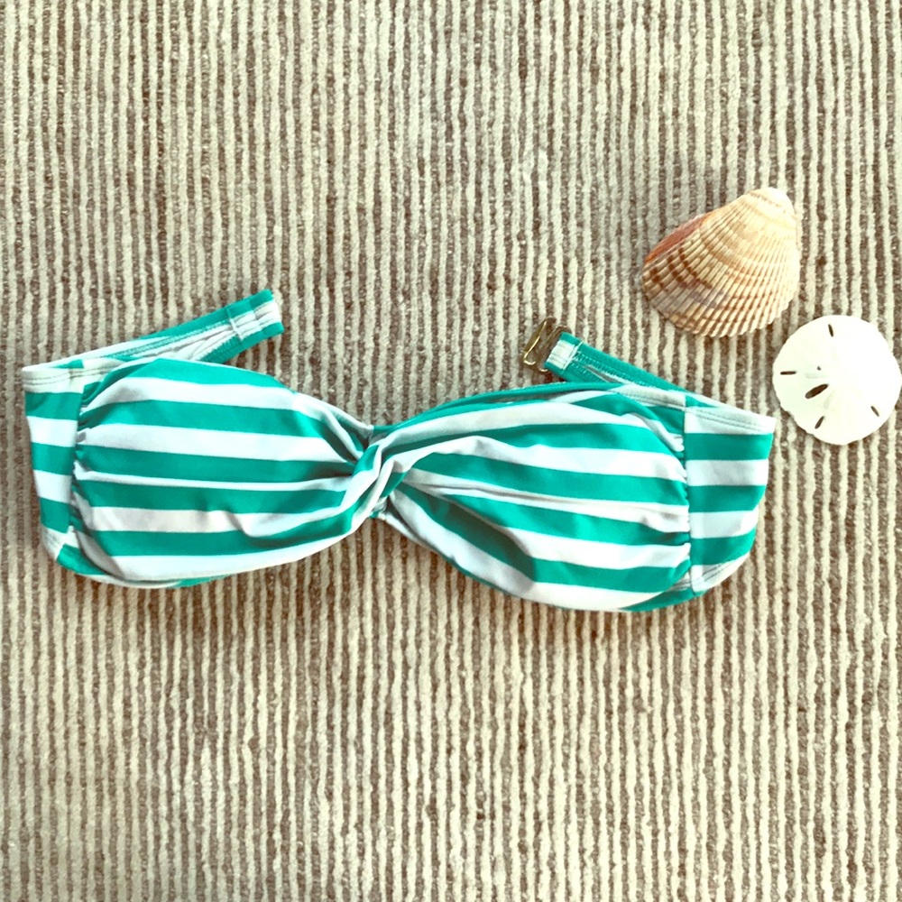 ❤️2018 SALE Teal Striped Swim Top